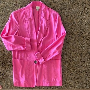 A New Day Women's Pink Boyfriend Blazer